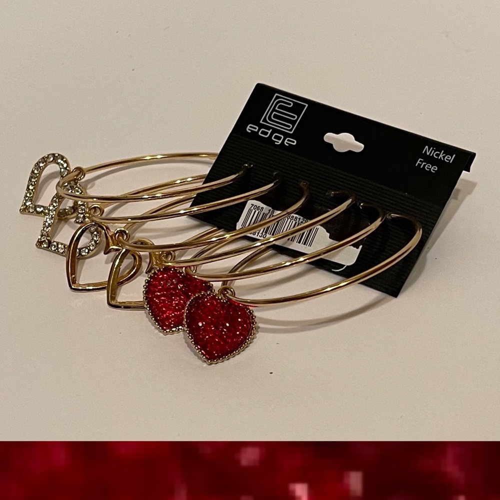 Hoop Heart Earrings